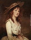 George Romney Canvas Paintings - Miss Constable